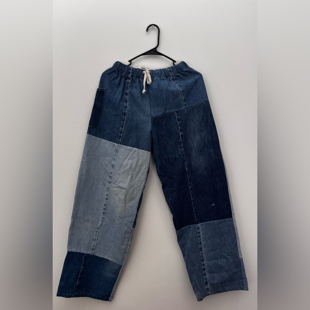 Women's Baggy Patchwork Jeans